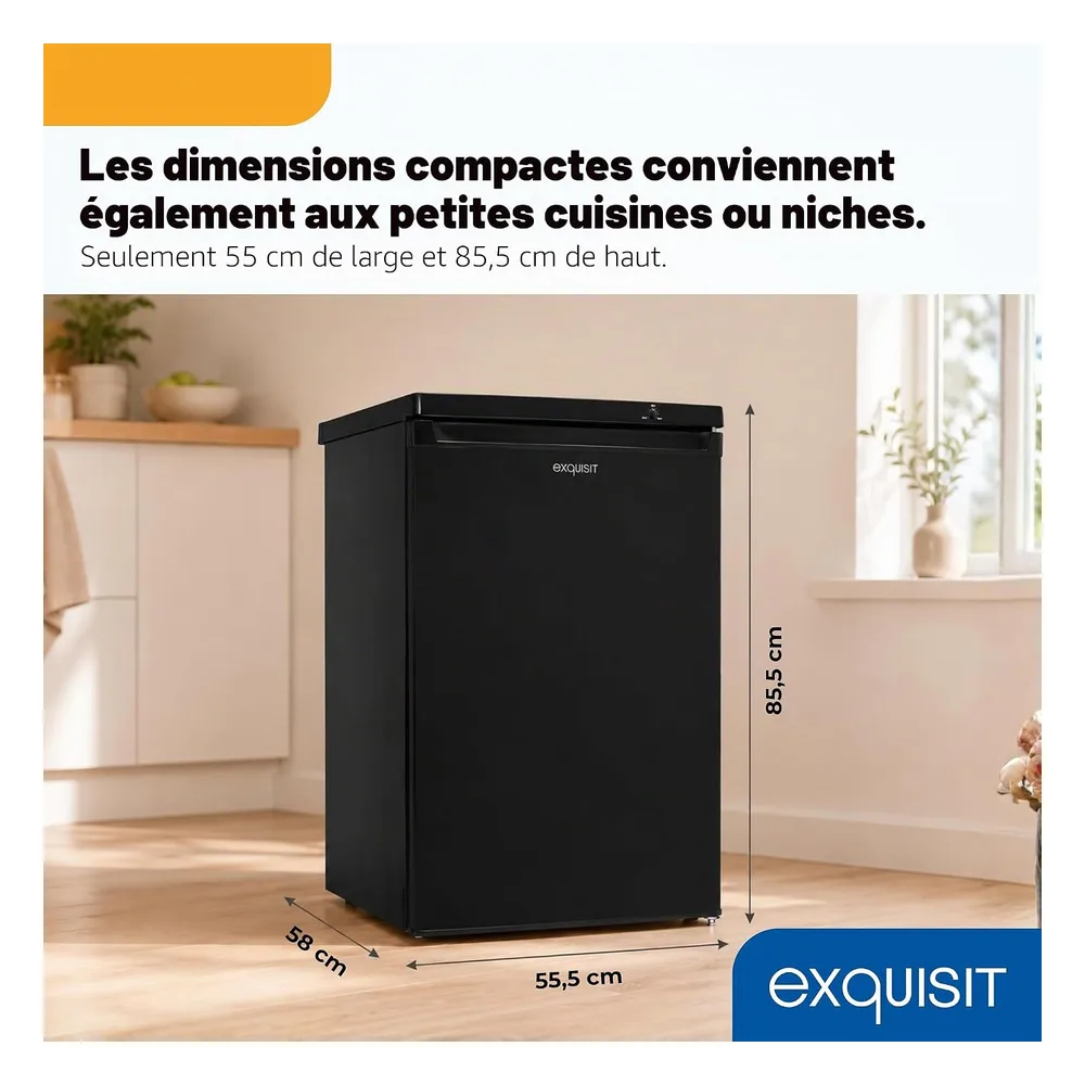 Exquisit Congélateur 91 L GS512-040E