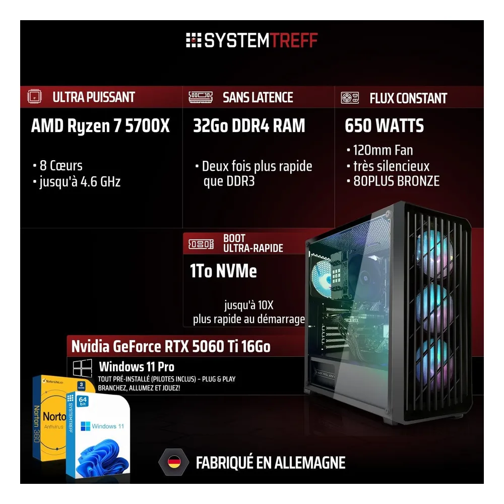SYSTEMTREFF PC de bureau STSG