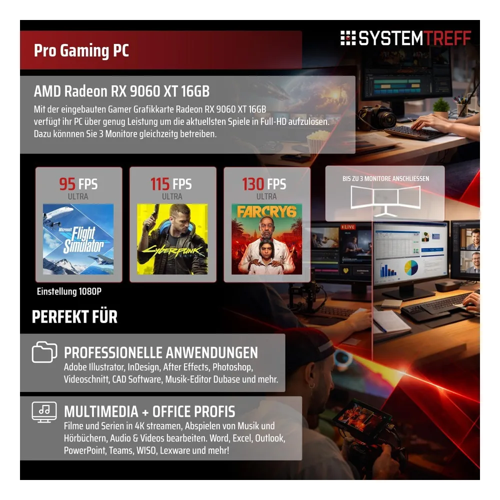 SYSTEMTREFF PC de bureau KQ22