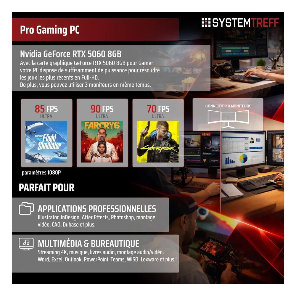 SYSTEMTREFF PC de bureau CXCM