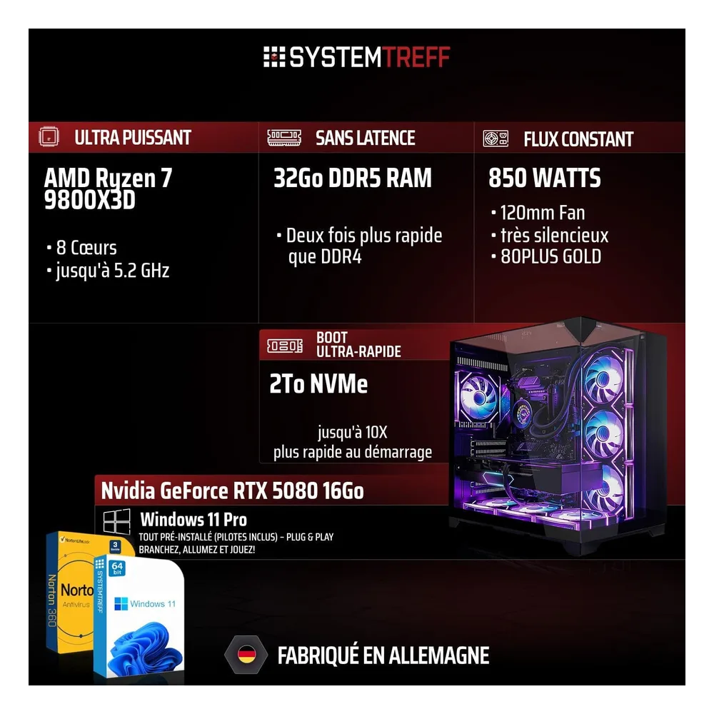 SYSTEMTREFF PC de bureau GHY9