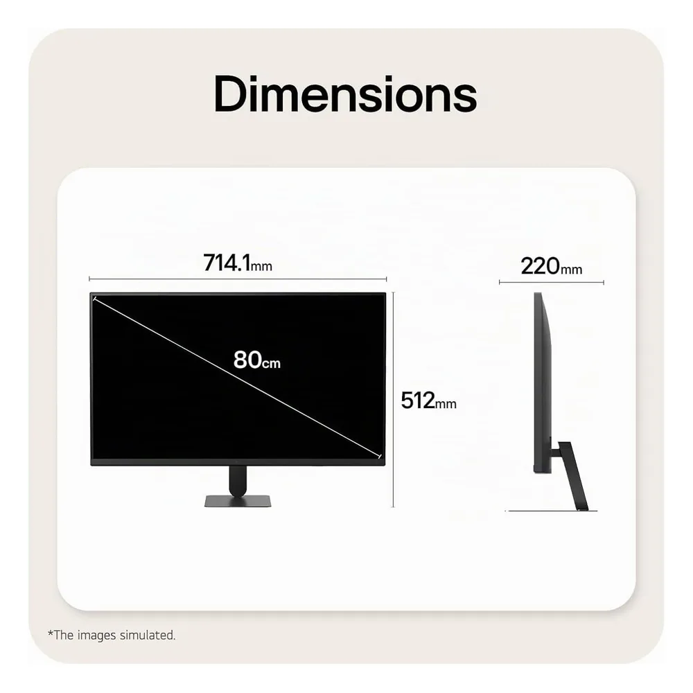LG Écran PC 32" 32U701SB-B.AEU