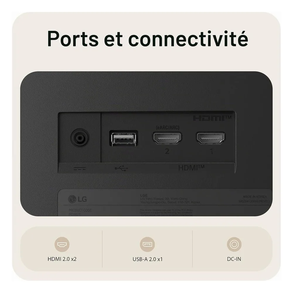 LG Écran PC 32" 32U701SB-B.AEU