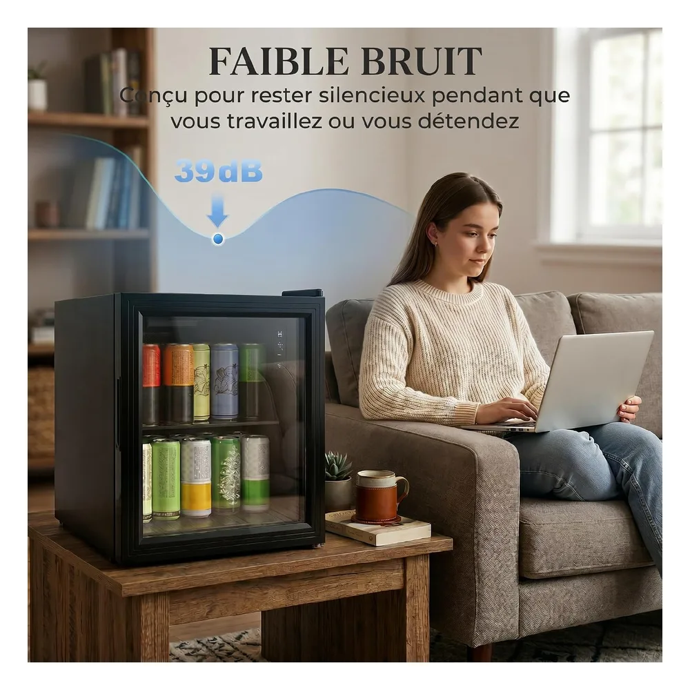 HOMCOM Réfrigérateur 46 L