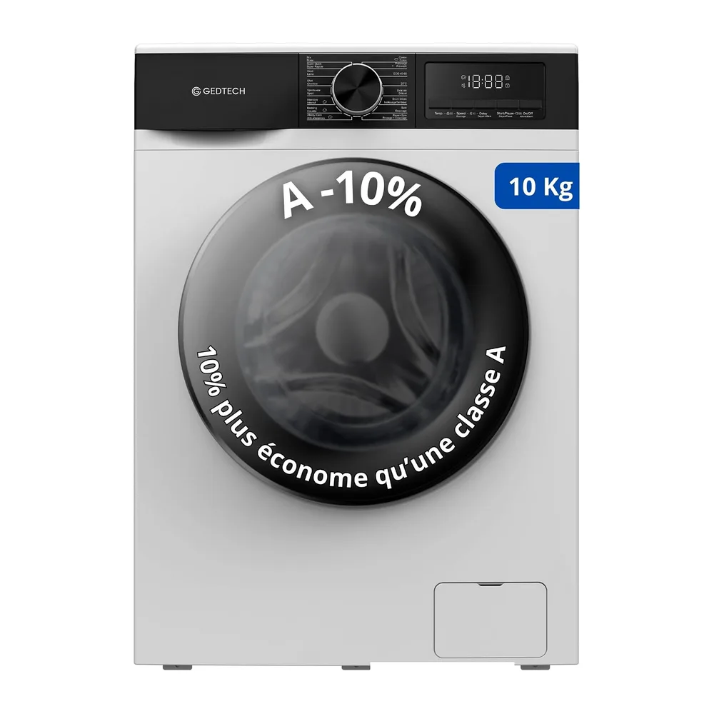 GEDTECH Lave-linge 10 kg GLL101400WH