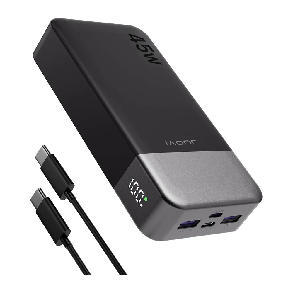 Nobis Batterie Externe 20000mAh Power Bank 45W Chargeur Externe Portable